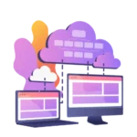 illustration cloud hebergement mismo