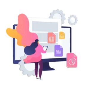 illustration bureautique collaboratif mismo